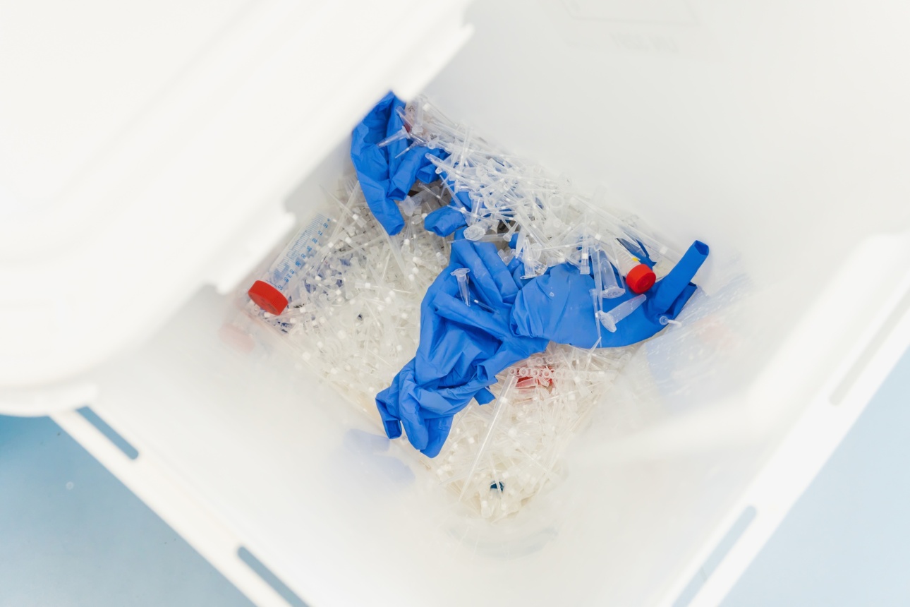 danger lab chemical and medical waste