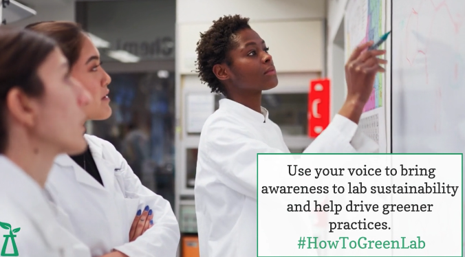 women in white coats writing on a white board